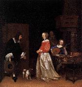 Gerard ter Borch the Younger, The Suitors Visit